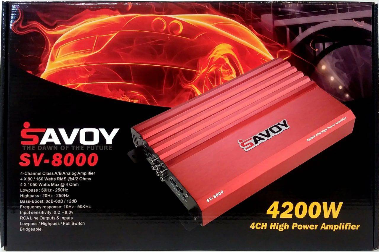 آمپ 4 نال sv-8000